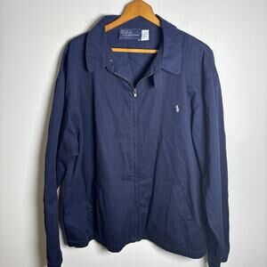 Vintage Polo Ralph Lauren Bi-Swing Men's Sz L Jacket Navy Blue Cotton L